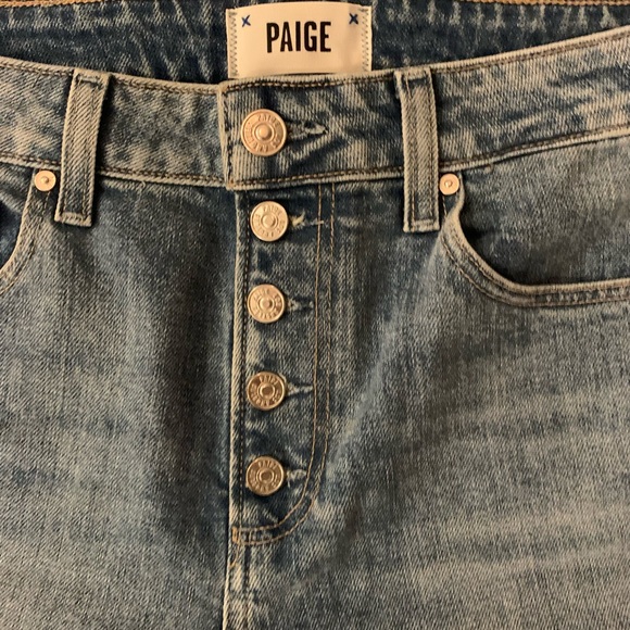 EUC PAIGE Sarah Slim button down jeans.  Sz 26 worn once! - Picture 14 of 16